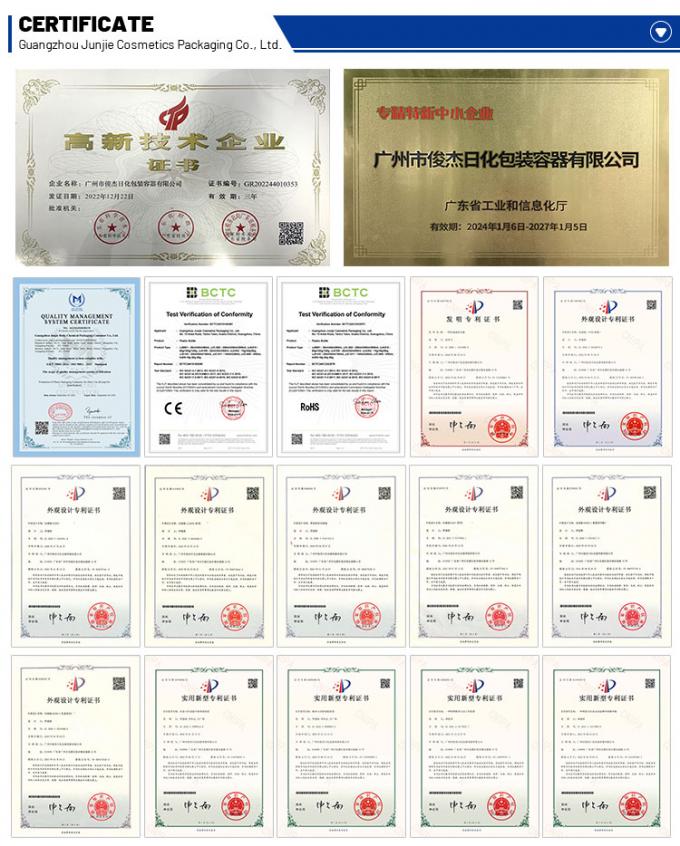 زجاجة تجميل فاخرة 10 غرام 20 غرام حاوية كريم العين الفارغة زجاجة كريم بلاستيكي زجاجة صغيرة زجاجة 10 غرام 20 غرام لجل الأظافر 8