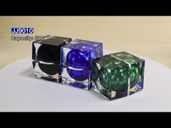 إناء التخزين التجميلي الاكريليك المهني إناء جمال متعدد للطباعة الشاشة العناية بالبشرة