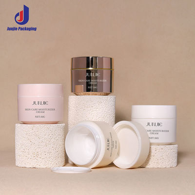 أوعية بلاستيكية PP مستديرة 50g حاويات تجميل مصنوعة خصيصا مع رأس المسمار