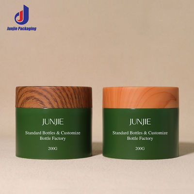 Luxury 200g Cream Packaging Jar with Screw Cap Large Capacity Body Scrub Cosmetic Plastic Bottle for Recycling