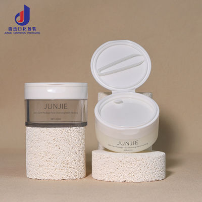 100 جرام 50 جرام حاوية مستحضرات تجميل قابلة لإعادة الملء بغطاء قلاب PET وعناية بالبشرة كريمي مكياج زبدة برطمان